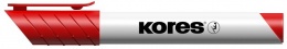 Tábla- és flipchart marker, 3 mm, kúpos, KORES "K-Marker XW1", piros